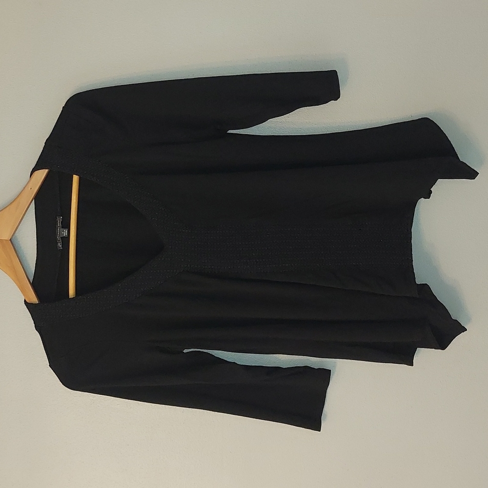 Black Blouse Top Shirt Size Small
